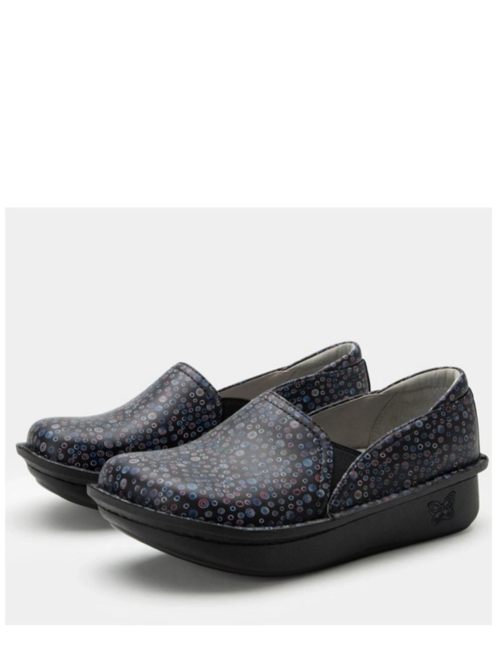 Alegria Alegria Debra Oval All Women's Black Patterned Slip-On Shoes 7